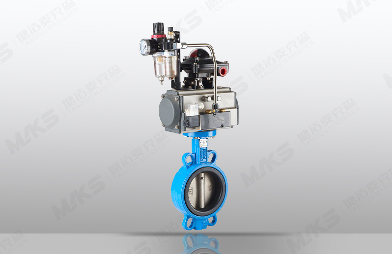 氣動(dòng)對(duì)夾中線蝶閥